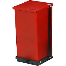 Detecto Receptacle Baked Epoxy in Red Capacity: 48 Quart (12 Gallon)