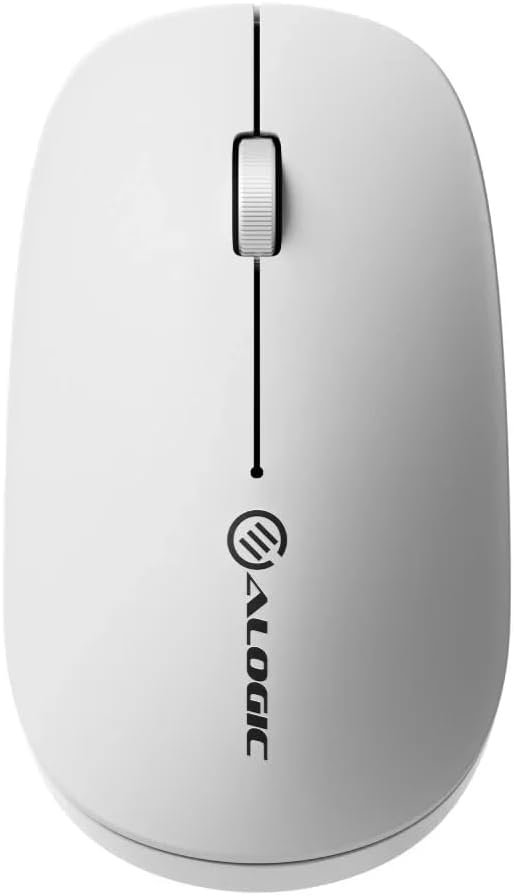 ALOGIC Echelon USB-C Rechargeable Wireless Mouse, Bluetooth Wireless Mouse with USB-C Charging, Ergonomic Compact Mouse for Windows, macOS & iPadOS