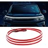 YUGUANG 79 Inch LED Car Hood Light Strip, Exterior Flexible Daytime Running Light Strip Dynamic Scan Start up Hoodbeam kit for Car Truck SUV