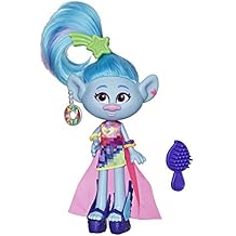 DreamWorks Trolls Glam Chenille Fashion Doll with Dress, Shoes, and More, Inspired by Trolls World Tour, Toy for Girl 4 Years and Up