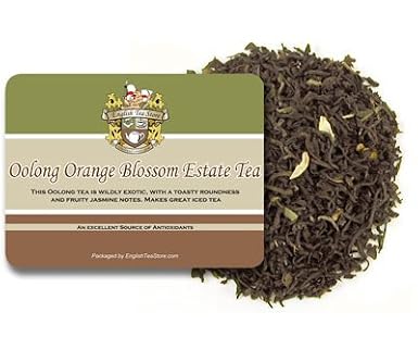 Oolong Orange Blossom Estate Tea - 16oz | Loose Leaf Pouch | Fruity Jasmine Floral Notes | Toasty & Smooth Oolong | Great Hot or Iced | Ethical Tea Partnership Estate
