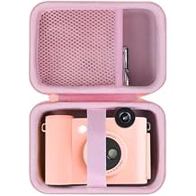 Lebakort Storage Case Compatible with KODAK Smile+ 2-in-1 Digital Instant Print Camera Photo Printer (Pink Case)