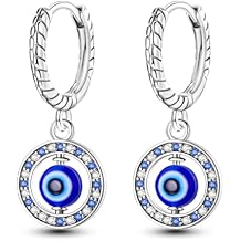 925 Sterling Silver Hypoallergenic Dangle Earrings with Colorful Cubic Zirconia | Trendy Square Huggie Design for Everyday & Special Occasions