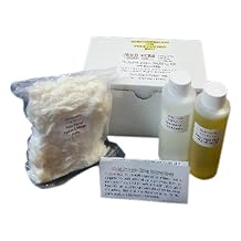 Wild Herb Soap Making Kit - Cold Process (Kit Includes Palm Kernel Flakes, Coconut Oil, Extra Virgin Olive Oil, Mango Butter, and Vitamin E - (Lavender + Lavender Buds)