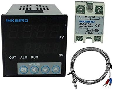 Inkbird ITC-106VH PID Temperature Thermostat Controllers F and C 100 to 240ACV K Sensor 40DA SSR Solid State Relay for Sous Vide Home Brewing