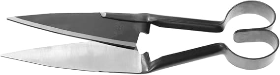 BERGER Sheep & Hedge Shears 11.8" Forged Garden Shears with Self-Sharpening Straight Blades, Heart Spring Design, 5.5" Cutting Length, Ambidextrous Use 2721