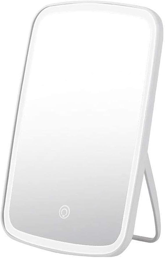 LED Makeup Mirror with Cosmetic Mirror with Touch Dimmer Switch Battery Operated Vanity Mirror with Stand for Tabletop Bathroom (Color : 1200 Mah)