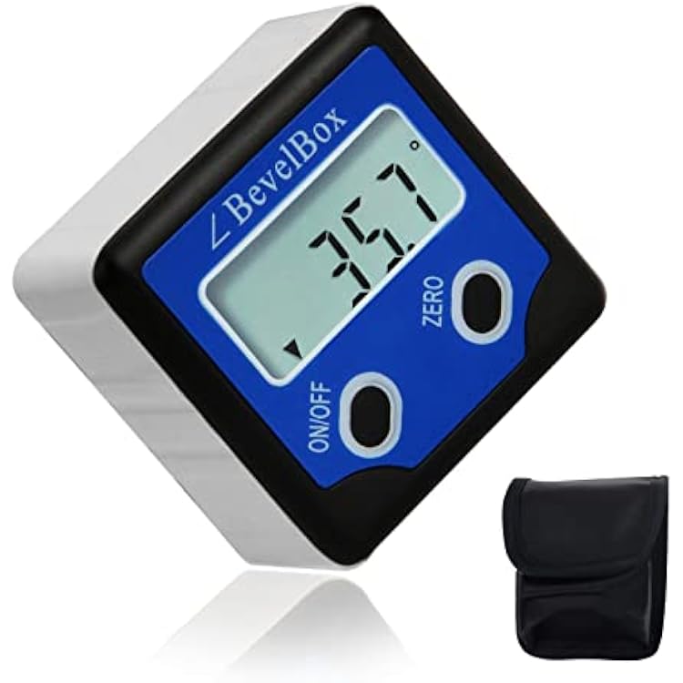 Digital Light Weight Bevel Box Gauge Angle Protractor Magnetic Angle Gage LevelProtractorBevel Gauge fo Handyman, DIY tools