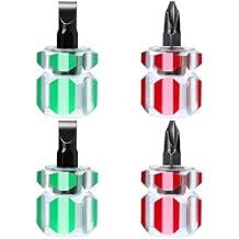 Mabor 4Pcs Stubby Screwdriver Mini Short Sewing Machine Screwdriver with Flat Head and Phillips Head Tiny Stubby Tools Sewing Notions for Sewing Machines