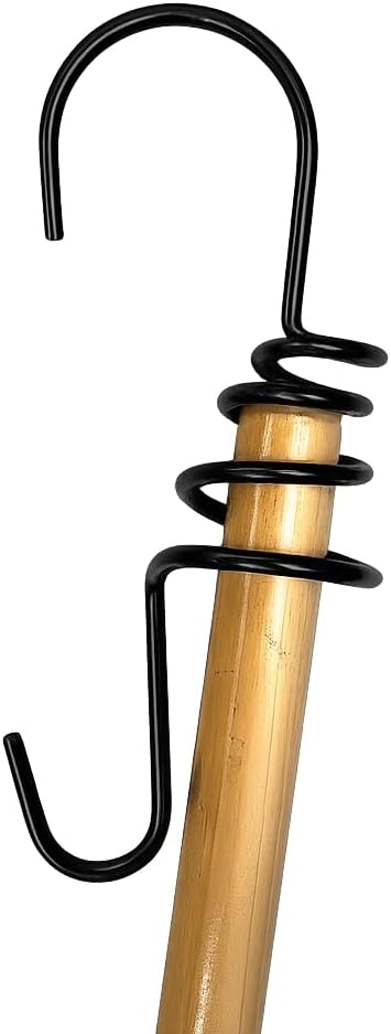 Erva Uplifter Broom Handle Hook - Made in USA - Utility Hook for Hanging Wind Chimes, Flower Baskets, Bird Feeders