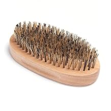 Diane Reinforced Boar Bristle Military Wave Brush for Men and Barbers Hard Bristles for Thick to Coarse Hair Use for Detangling, Smoothing, Wave Styles, Restore Shine and Texture