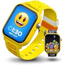 Emoji, All-Ages Gaming Smart Watch, No Wi-Fi or Bluetooth, Built-in Emoji Merge! & Ask Emoji, Fitness Tracker, 100+ Customizable Watch Face Combinations, Water Resistant