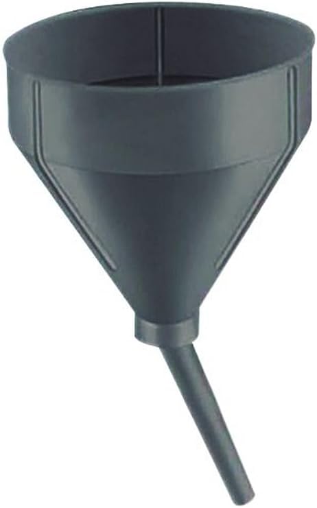 Funnel King 3 Quart Guzzler Heavy-Duty Polyethylene Funnel with Swivel Spout and Screen, 12 in Overall Length, 7-1/2 in Top ID, 5/8 in Spout OD (32301)