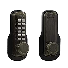 Lockey USA M230AB Mechanical Keyless Deadlocking Latch in Antique Bronze