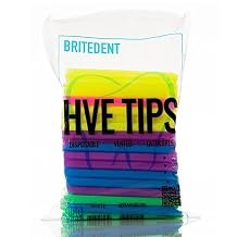 200 Pcs. Vented Evacuation Suction Dental Tips, Rainbow, Latex Free.