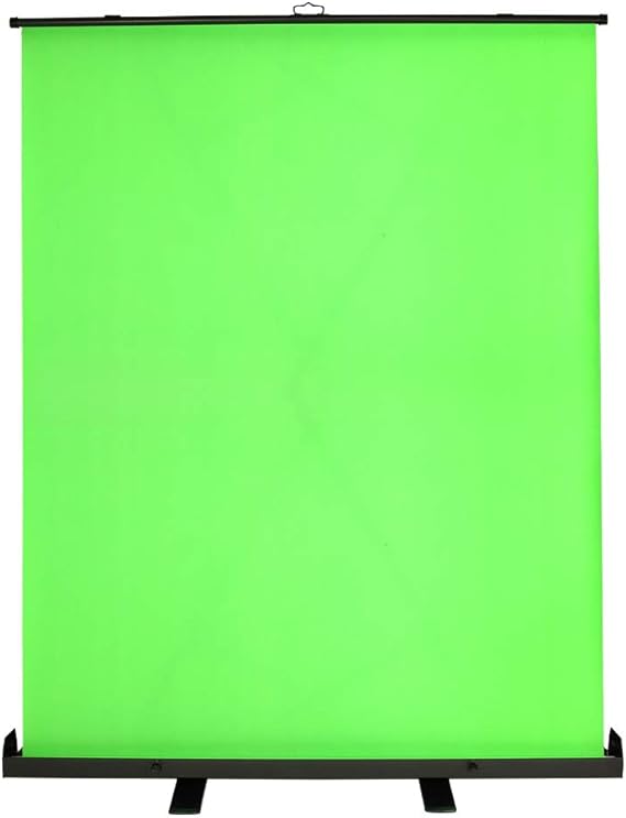 Streaming/Video Background Green Screen Pull-Up Backdrop in Case