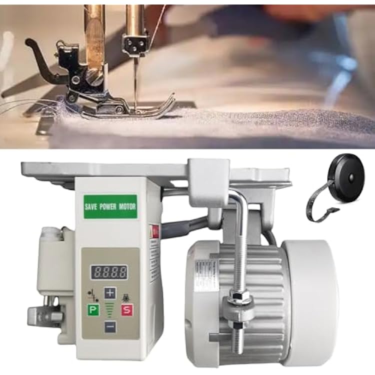Servo Motor Sewing Machine AC110V, 750w 1HP Industrial Brushless Sewing Machine Motor with Pure Copper Coils, Energy Saving Mute White, 750W