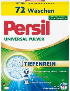 Persil Universal deep clean detergent for deep clean detergent (72 washes), complete detergent for deep clean washing and a hygienically fresh machine, even for cold and short washing, effective from