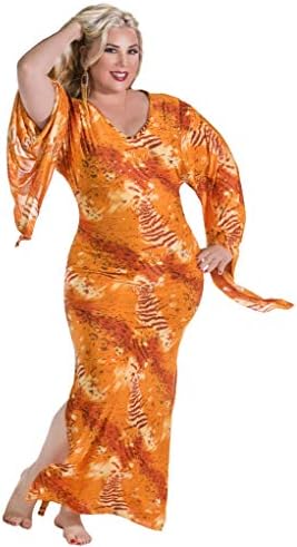 Miss Belly Dance Printed Kaftan | Sundance Kaftan Orange
