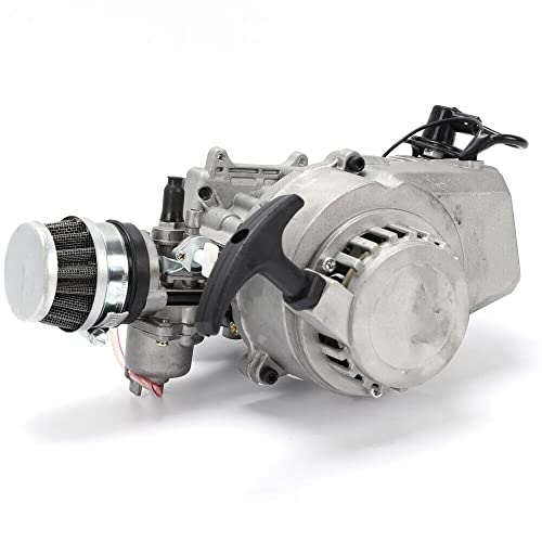 Engine Motor 49CC 2-Stroke Minimoto Engine Pull Start Engine Motor Pocket Mini Buggy or Mini Four-Wheeler ATV USA Stock