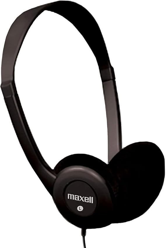 Maxell 190319 Stereo Headphone, Black (Packaging May Vary)