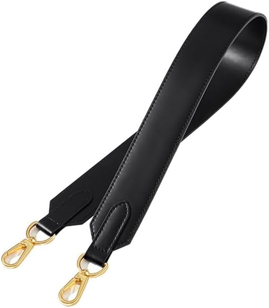 35.43" Shoulder Straps for Purse Straps Replacement Crossbody Replacement Straps for Handbags Gold Clasp Black
