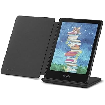 Introducing Amazon Kindle Colorsoft Signature Edition Essentials Bundle including Kindle Colorsoft Signature Edition (32GB)- Black, Premium Leather Cover-Walnut and Wireless Charging Dock