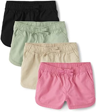 The Childrens Place Baby Girls and Toddler Twill Pull on Shorts