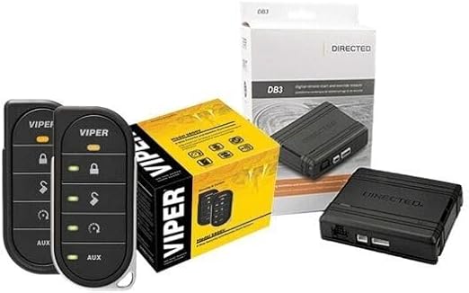 Viper 5806V 2-Way LED Car Alarm Security and Remote Start System Bundled with  1 DB3 Bypass Module