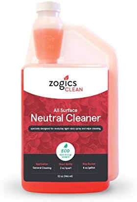 Zogics All-Surface Neutral Cleaner Concentrate, 32 oz