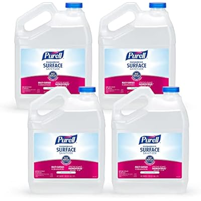 PURELL Foodservice Surface Sanitizer, Fragrance Free, 1 Gallon Surface Sanitizer Pour Bottle Refill Pack of 4 - 4341-04