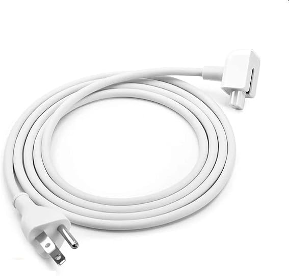 New Replacement AC Power Adapter Extension Cord for MacBook Chargers and iPad Chargers - 6 Feet 3-Prong Power Cord Compatible with Apple MacBook Pro, MacBook Air, iPad, USB-C and MagSafe Adapters