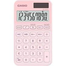 CASIO SL-310YC Calculator with Time Calculation, Light Pink