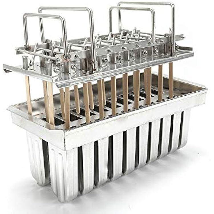 Stainless Steel Ice Pop Molds Ice Cream Ice Lolly Popsicle Stick Holder DIY 20Pcs