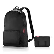 reisenthel mini maxi rucksack black Mae: 30 x 45 x 11 cm/Volumen: 14 l/waschbar bei 30 C