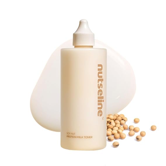 Korean Skin Care - Soy Nut Protein Hydrating Milk Toner 300ml with Amino Acids, Lightweight Moisturizing Face Toner, Milky Toner for Face Non Sticky Glow Finish, Daily Skin Toner for Women & Men