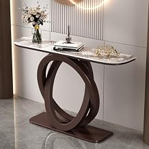 Marble Entryway Table, Modern Sofa & Console Table Narrow Side Table, Farmhouse Foyer Long Tables, Contemporary Accent Tables for Living Room, Entrance, Hallway, Foyer, Behind The Couch