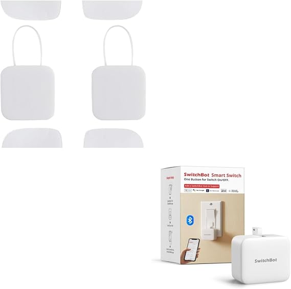 SwitchBot Smart Switch Button Pusher & Accessory Add-on 3M Sticker Mate 4 Pack