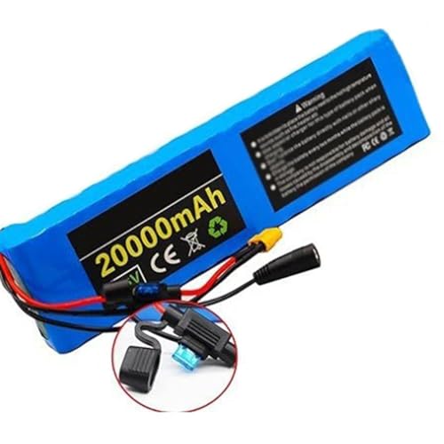 36V 20Ah Lithium Battery Pack for E-Bikes 10S3P Lithium Ion Battery for Electric Bicycles with Charger for 500W Motor for Electric Scooter XT60DC