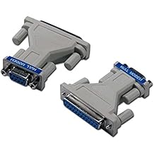QVS DB9 Female to DB25 Female RS232 Serial Null Modem Adapter