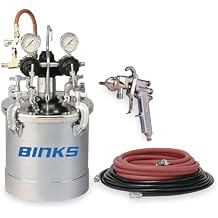 Binks 98C-357 2.8 Gallon Pressure Tank Pot w/ 2100 Conventional Spray Gun
