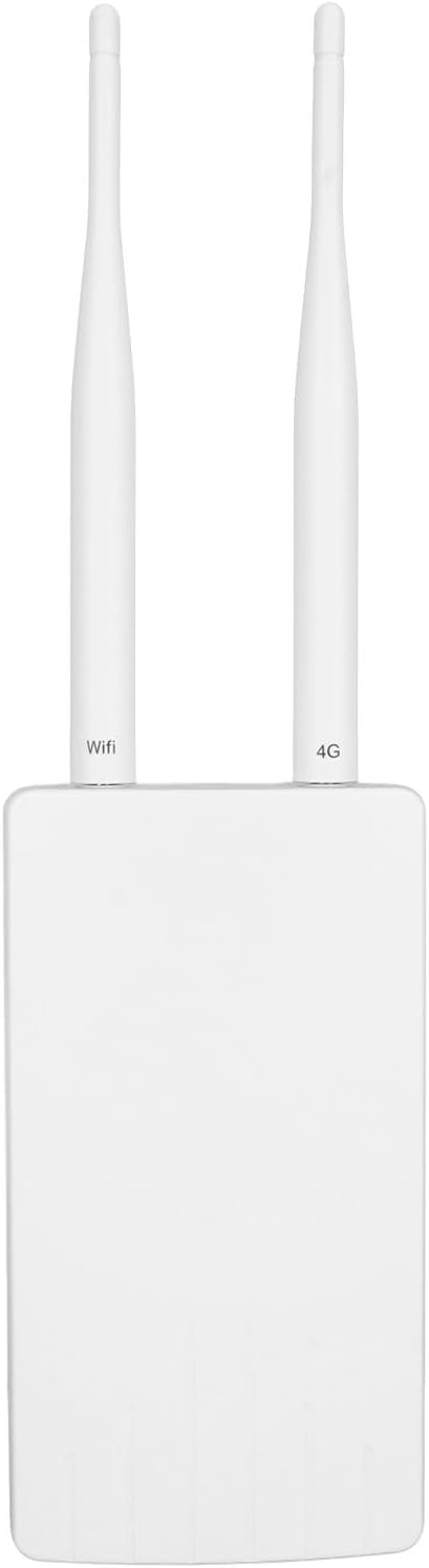 Professional Outdoor 4G LTE CPE Router, 150Mbps Mobile Hotspot, 2pcs Detachable Antennas, Portable for Travel (US Plug)