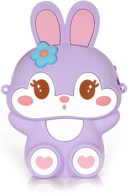 Ogi Mogi Toys Silikon Mor Tavşan Omuz Çantası