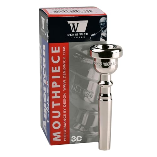 Denis Wick Trumpet American Classic Mouthpiece Silver Plated 3C | Trumpet Mouthpiece 3C | Mouthpiece for Enhanced Tone and Precision | Ideal for Trumpet Players of All Levels | 16.75 x 5.27 x 3.80mm