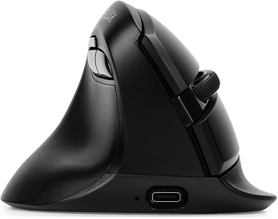 DELUX Left Handed Ergonomic Vertical Mouse, Small Ergo Mouse (M618ZD-Black)