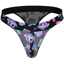 Male Power 433-294 Hazy Dayz Micro Thong Color Mushrooms Size L/XL
