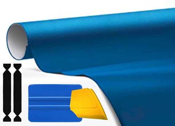 3M 1080 Matte Metallic Blue Air-Release Vinyl Wrap Roll Including Toolkit (1ft x 5ft)