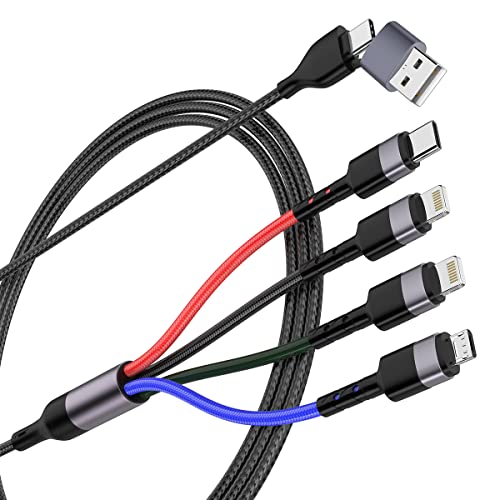 Multi Charging Cable10ft Multi Phone Charger Cable Braided Universal 4 in 1 Charging Cord Extra Long Multiple USB C Cable with IPUSB C CMicro USB Charger Cables for iPhonePadGalaxyPixel and More
