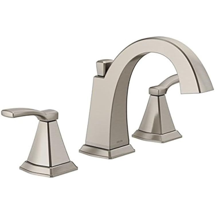 Delta Flynn Two Handel Widespread Lavatory Faucet Fits 3 Hole Sink