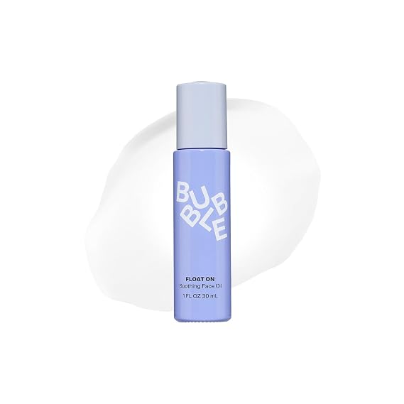 Bubble Skincare Float On Soothing Face Oil - Lightweight, Hydrating Facial Oil to Help Soothe & Calm Skin - Enriched with Safflower Oil and Prickly Pear - Skin Care Suitable for All Skin Types (30ml)